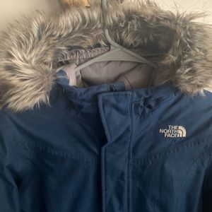 North face heavy winter coat